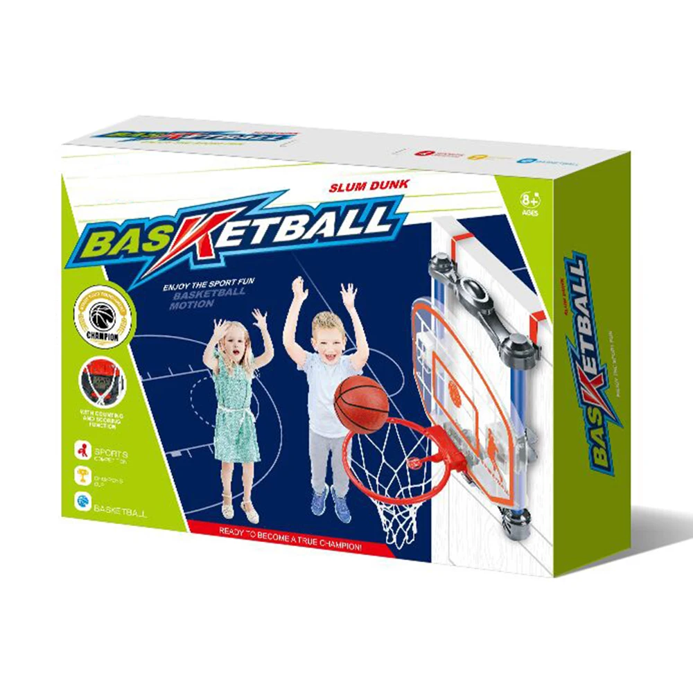 Kids portable indoor sport game toy hanging door electronic scoring customize mini basketball hoop