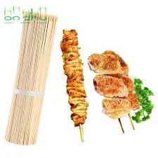 Bamboo skewers 100% pure environmentally friendly disposable round bamboo barbecue flat skewers