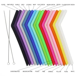 Travel Accessories Collapsible Openable Foldable Drinking Food Grade Silicone Straw