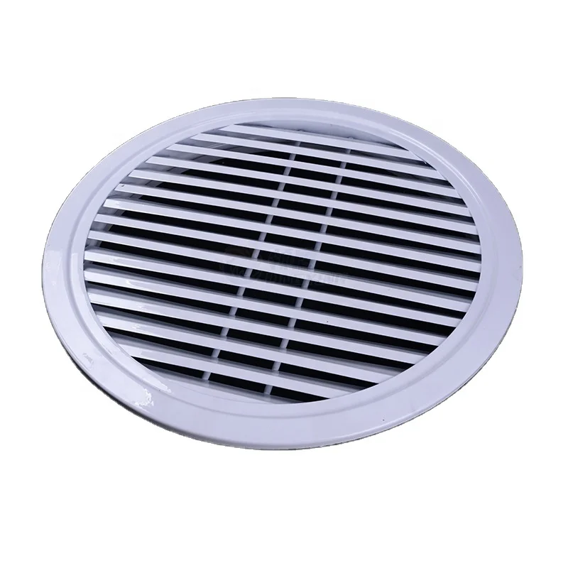 Air duct conditioning grille round ventilation ceiling diffuser wall rainproof shutter louver vent circular diffusers