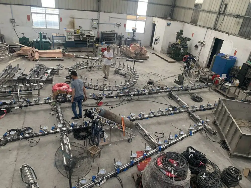 Modern Designer Christmas Home Decor Luxury Metal Water Fountain with Musical Circles Made in China Steel Material