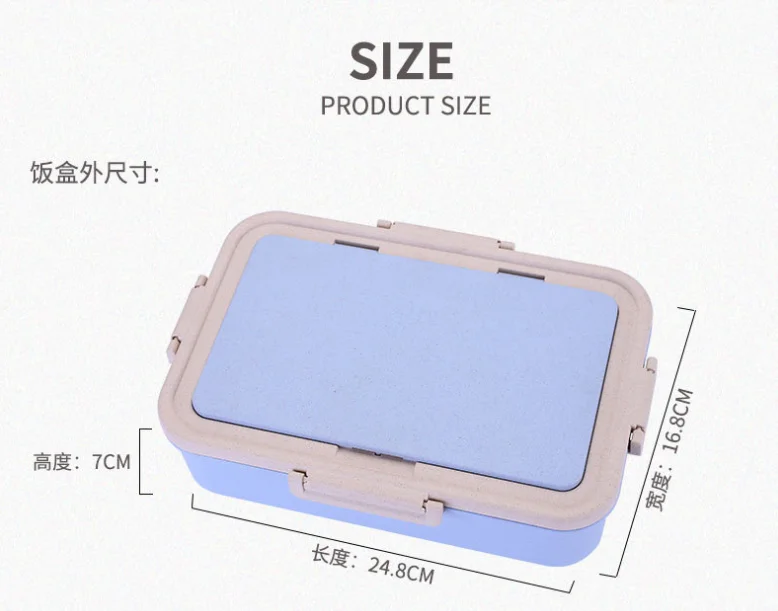 
2020 trend microwave bento box wheat straw BPA free lunch box keep hot 24 hours thermo lunch box 