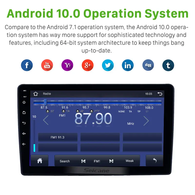 9 inch Android 11.0 Radio for 2001-2008 Peugeot 307 WIFI HD Touchscreen GPS Navigation support Carplay DVR OBD Rearview