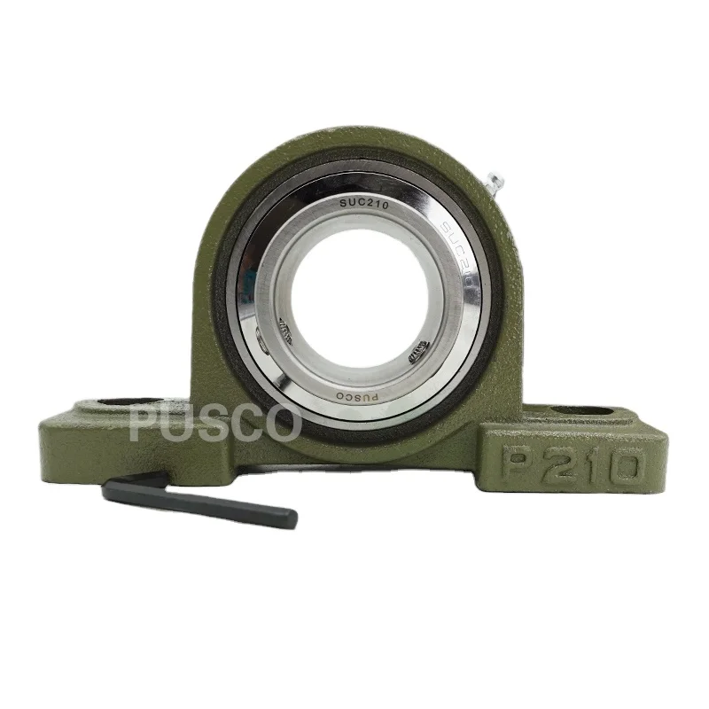 PUSCO Thickened Cast Iron Universal Bearing UCP210 GCr15 Insert Bearing Inch Shaft Bearing For Mining Metallurgy UCP207 UCP210