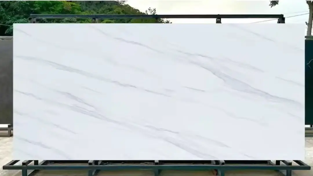 White and Gold Style Stone for porcelain slabs and furniture sintered Stone