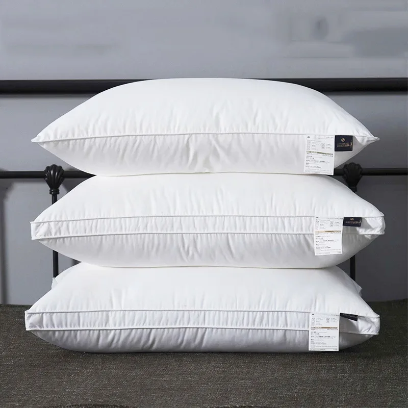 Роскошная домашняя Удобная пушистая подушка из полиэфирного волокна с шелковым пухом Подушка для сна пены эффектом памяти