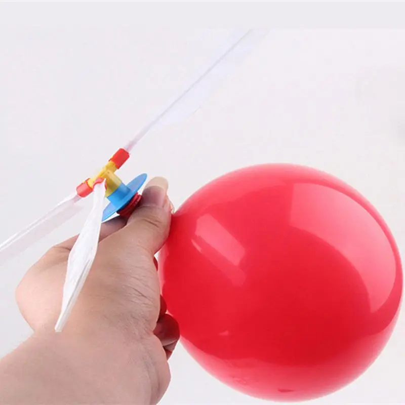 rubber novelty magic  flying airplane toy kids helicopter floating  interactive balloon plane propeller toy
