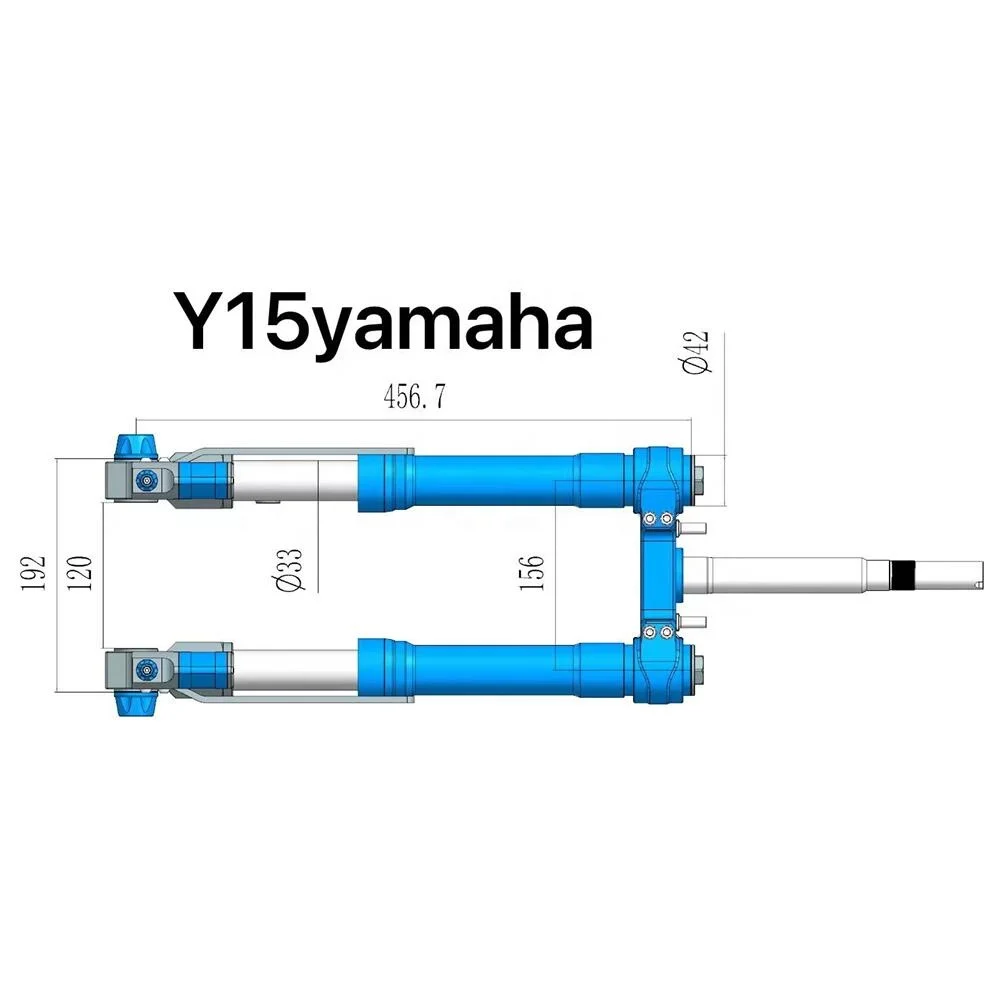 Модифицированный скутер из алюминия CNC 7075 YAMAHA Y15zr, передняя вилка, полный комплект, аксессуары для мотоциклов