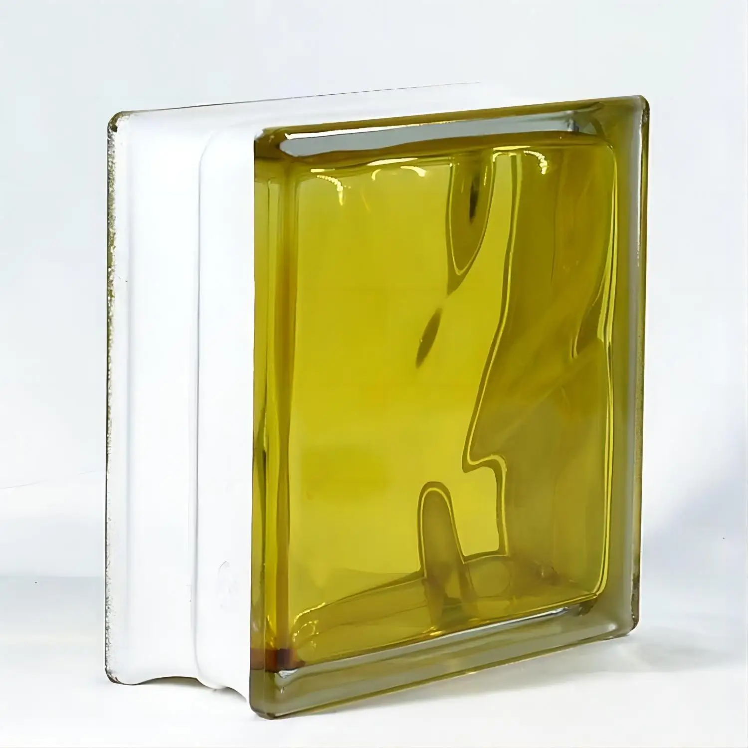 City Bar reception colorful glass wall hollow and solid glass can be customized size optional  brick