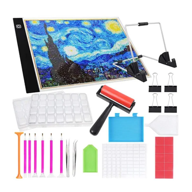 Diamond Painting A4 LED USB Light Pad Tablet Diamond Painting Tools And Accessories Kit For Adults And Kids