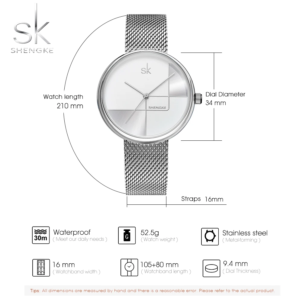 2021 Minimalist Silver SS Mesh Female Wrist Watches Elegant Stylish PC 21 Movement  Women Quartz Watches K0105L