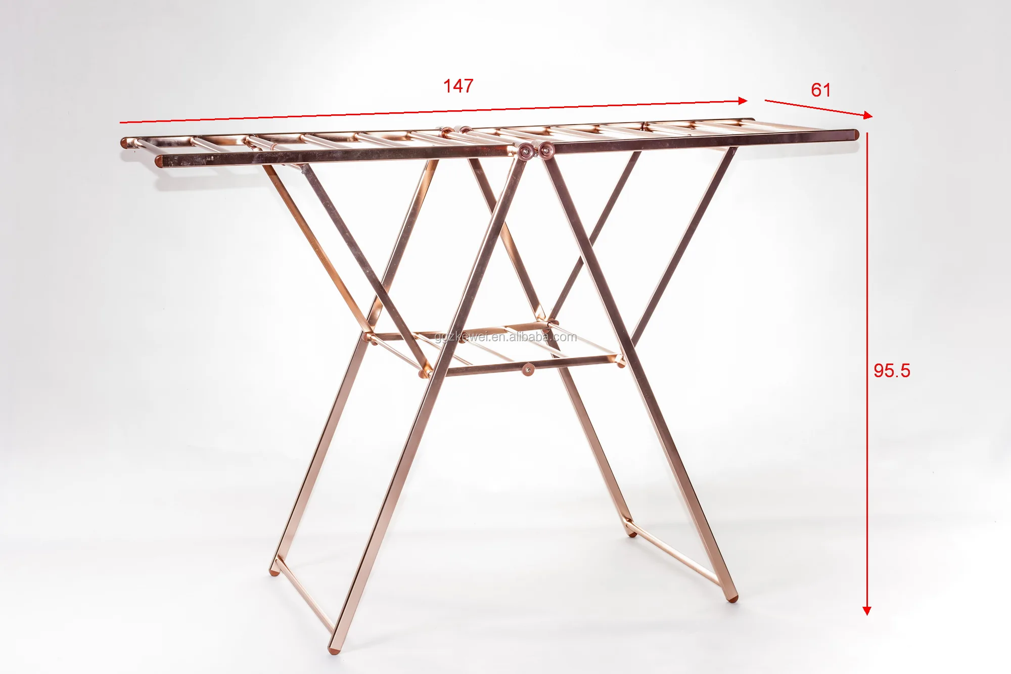 AL-7019-1.47  multi-functional high folding  aluminum  clothing rack towel stand