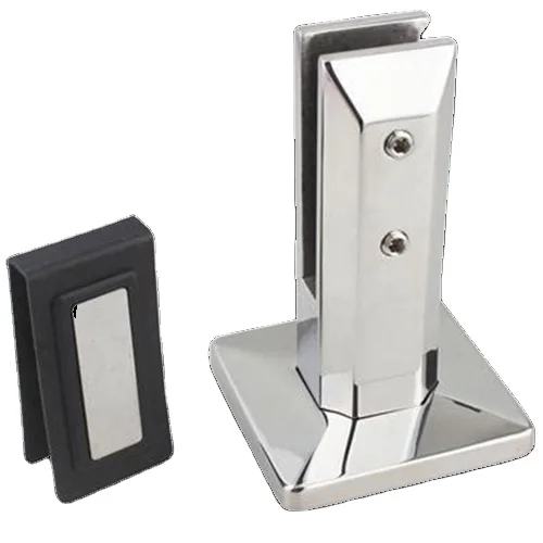 Balcony Frameless Railing With Pointed Mouth Clip Stainless Steel Floor Standing Pointed Mouth Clip Glass Railing Bracket