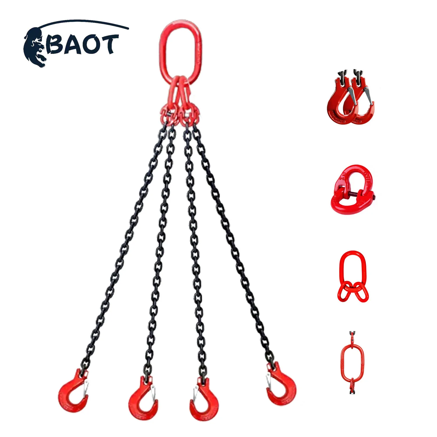 Baot High Strength G80 Alloy Steel Lifting Hoist Welded Rigging Chain Sling Price