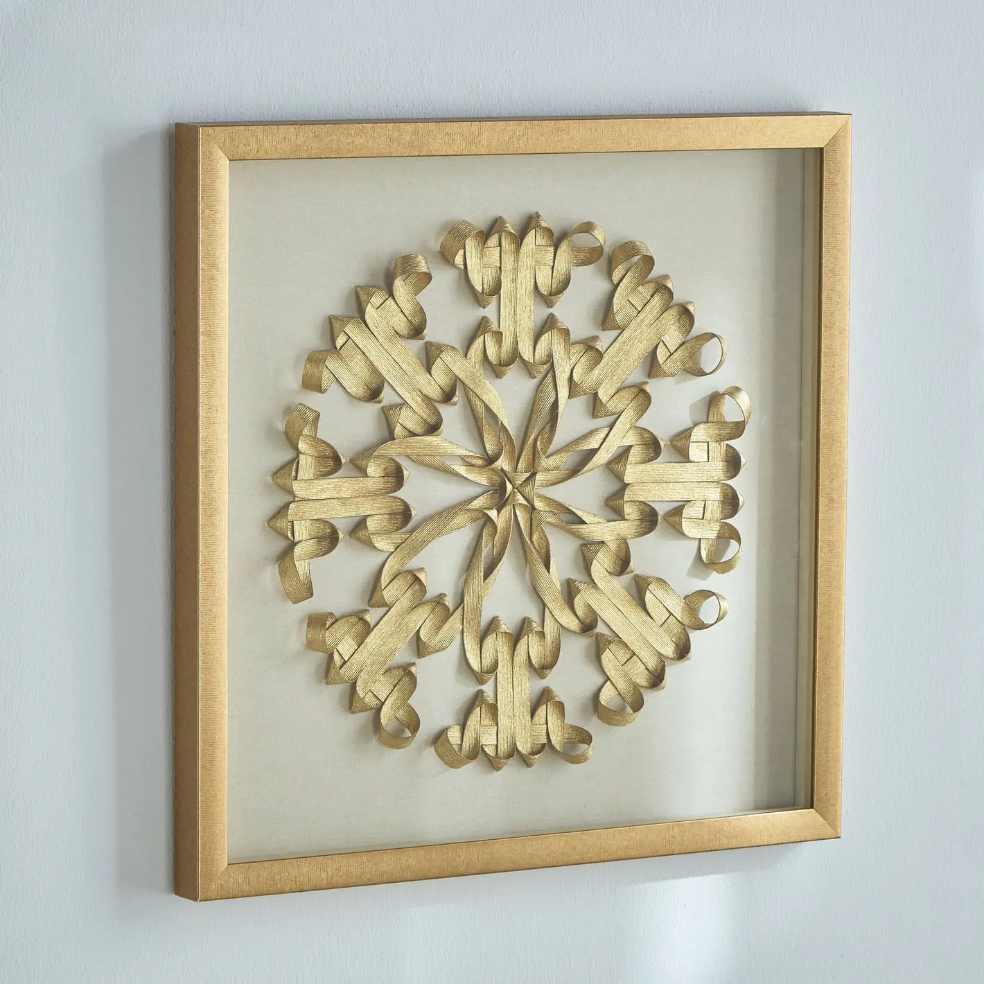 Wholesale Wooden Frames Boxes With Glass Large Custom Painting 3D Square Frame Metal Art Gold Shadow Box Frame