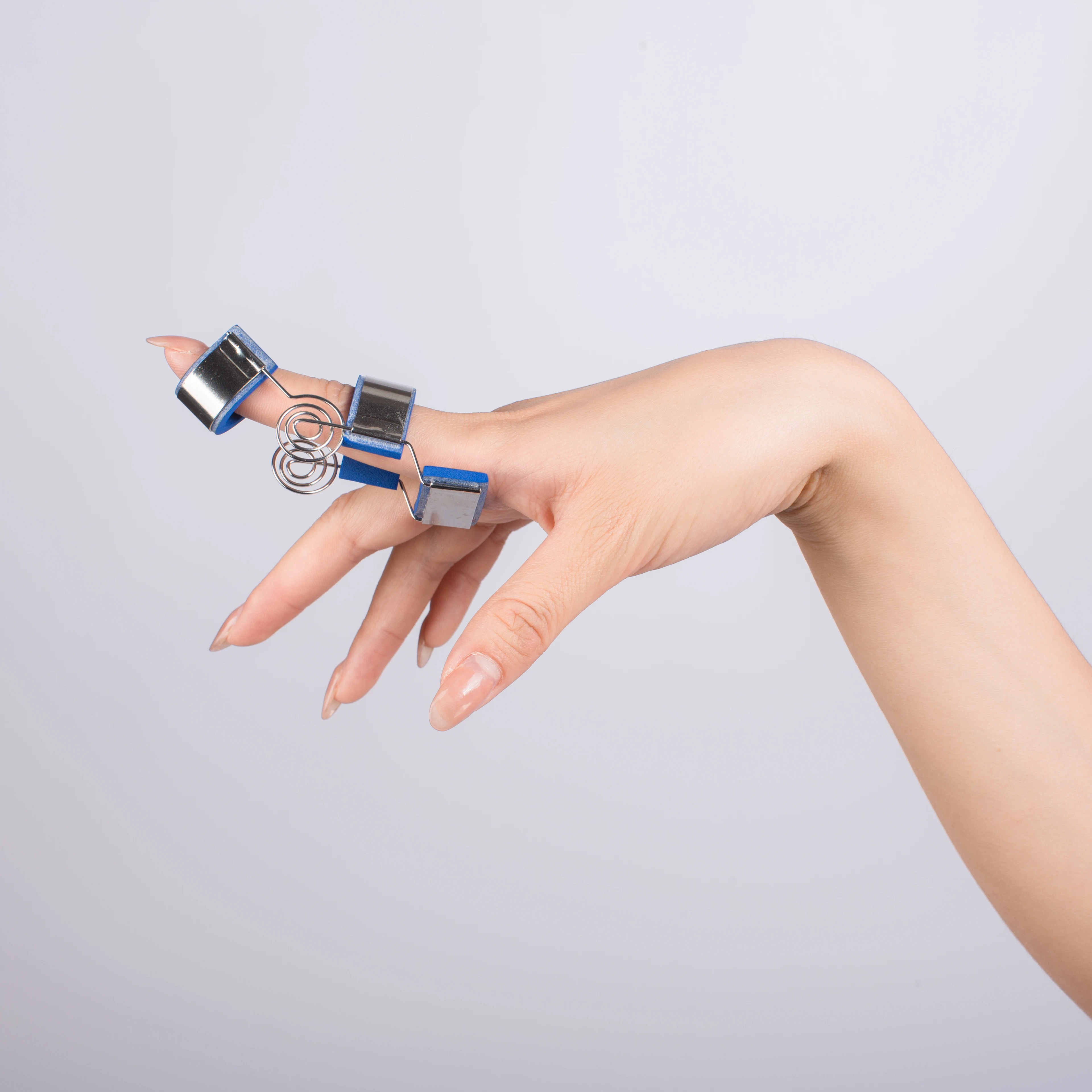 medical orthopedic dynamic Spring-coil Extension Exercise finger splint protector immobilizer stabilizer Pressing Device