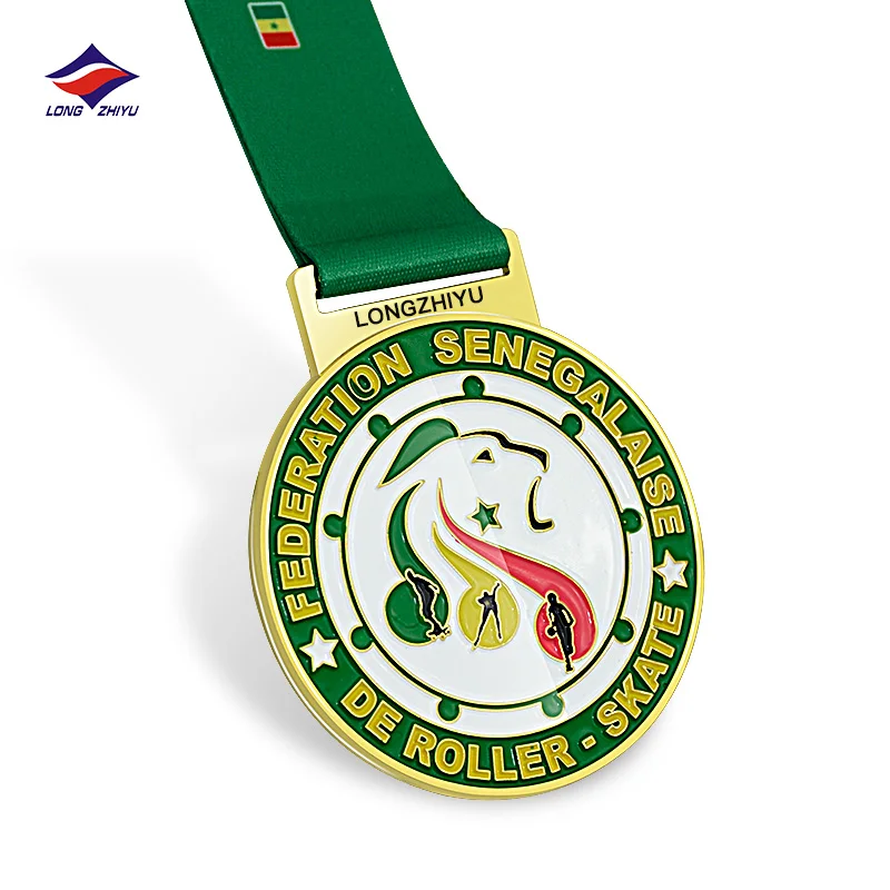 2020 Latest Hot Sale Baseball Tournament Medal with Custom Logo Sports Competition Medals with Ribbon Longzhiyu 14 Years Maker