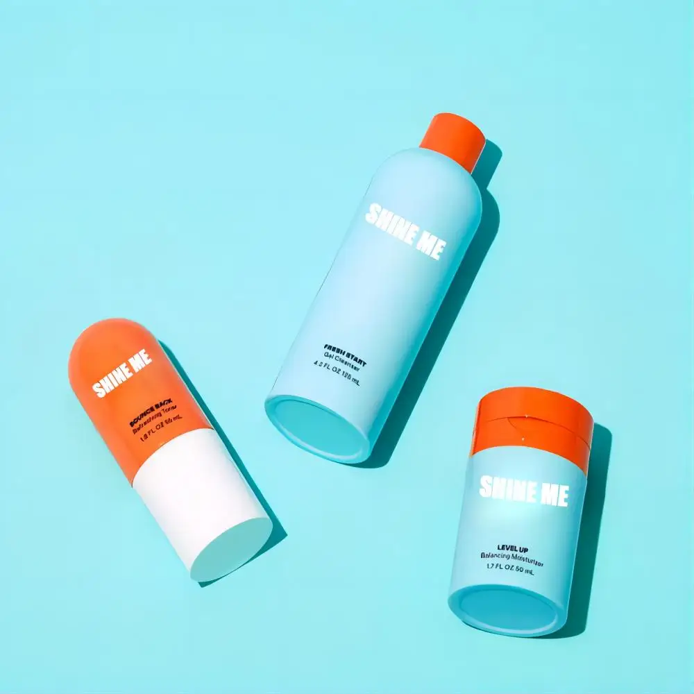 Hot Sale Organic Facial Products Anti Acne Treatment Pores Salicylic Glycolic Acid Skin Care Set For Men Acne