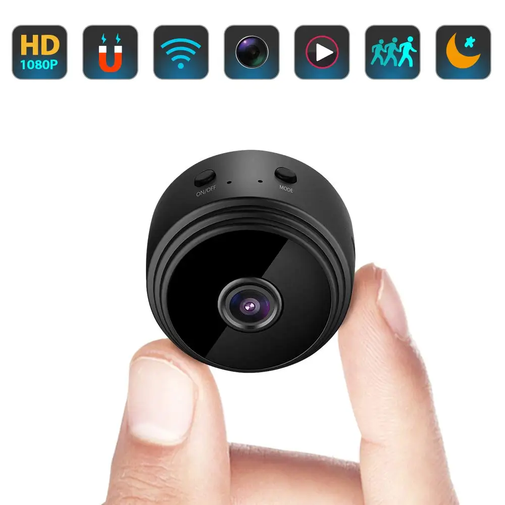 Micro WIFI Mini Camera 1080P Night Vision IP Home Security Video Cam Bike Body DV DVR Magnetic Clip