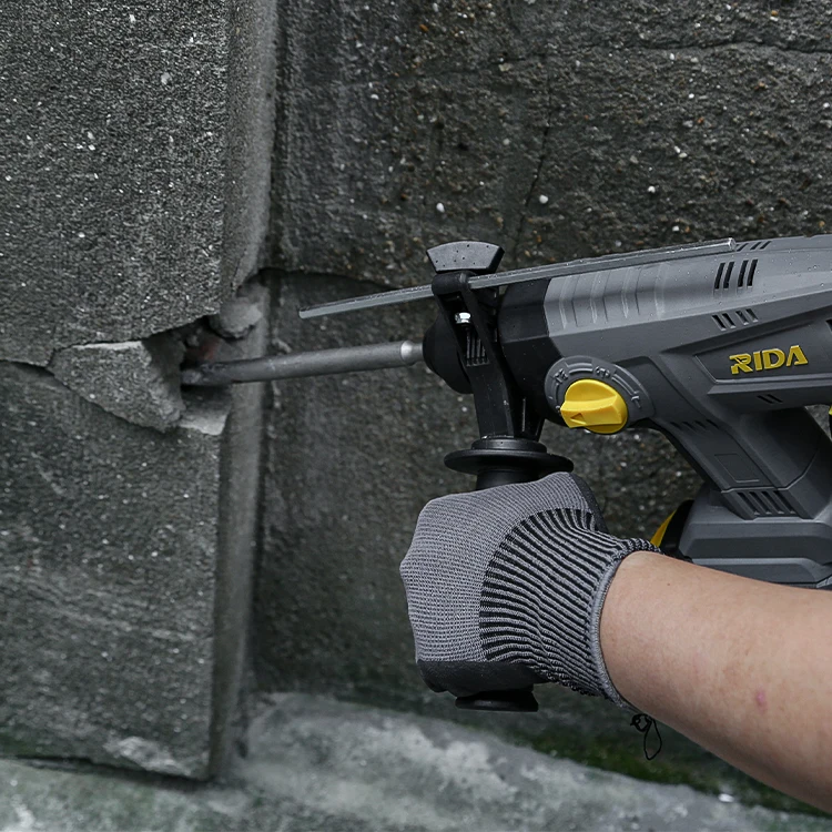 RIDA Construction tool SDS Plus Wireless tool Cordless hammer drill for concrete