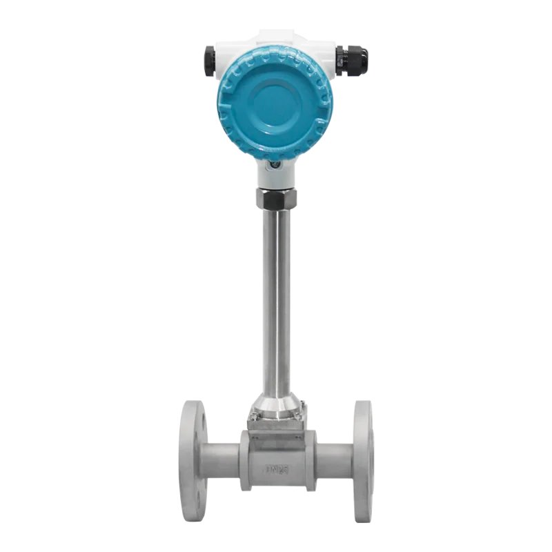 Atex Certificate steam vortex co2 gas flow meter digital totalizer 4-20ma vortex flow meter
