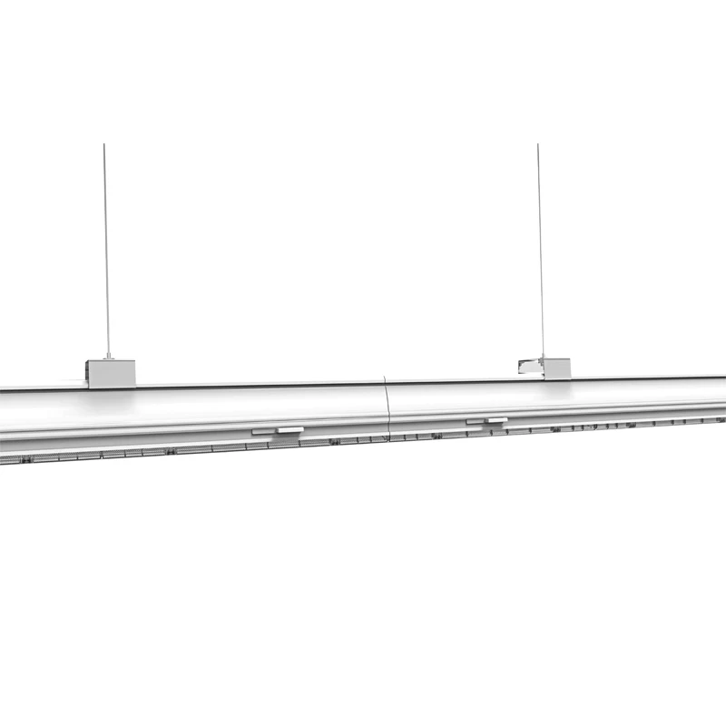 Newest Modular 130Lm/W 0-10V Aluminum Suspended 4ft led linkable linear shop lighting Fixture led linear trunking system