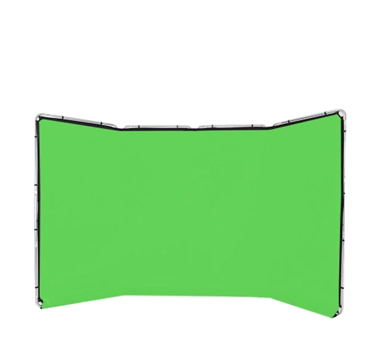 Good quality Chroma Key Green Screen Panoramic video Background  wall photography with Carry Case