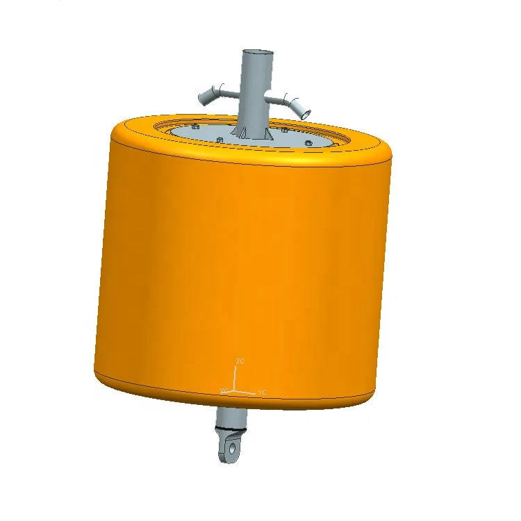  Factory direct supply customizable rotational molding foam filled stable HDPE float cylindrical buoy