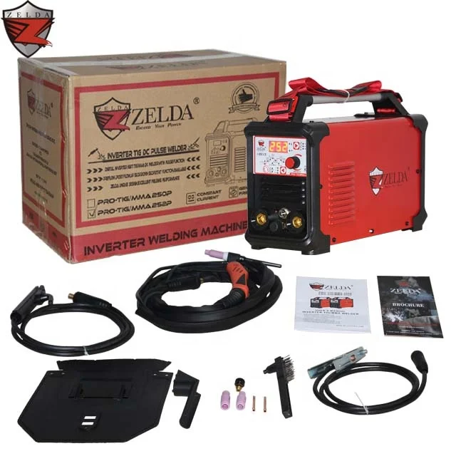 ZELDA Soldadora Inverter 110V 220V  250A Digital  Double Pulse TIG Welders