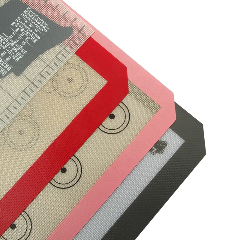 Reposteria Silicone Baking Pastry Mat Customized Non-stick Silicone Coated Glass Fiber Baking Mat