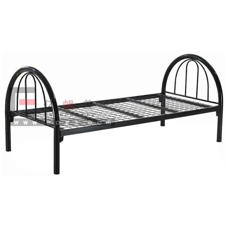 Dormitory Furniture Iron Frame Two Layer  Thickened Shelf Bunk Bed for Employees and Students