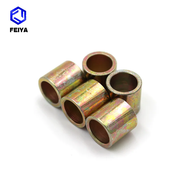 factory high Precision custom Brass copper bronze matel aluminum stainless steel polished yellow zinc plated tube Bushing Sleeve