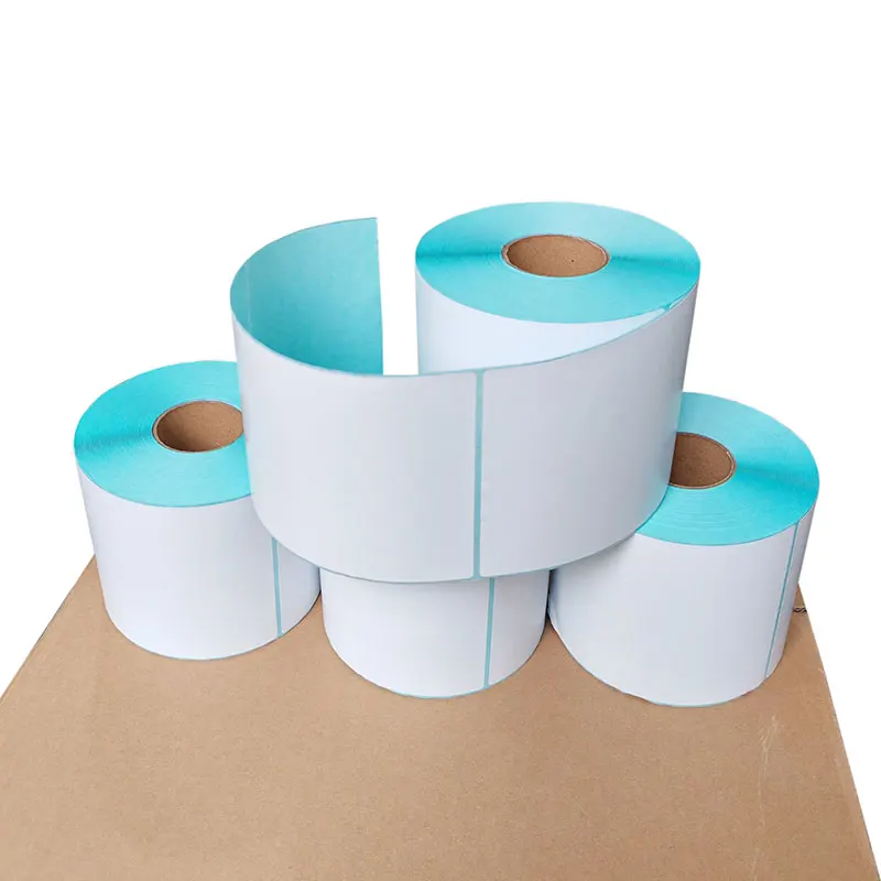 Wholesale 4x6 Shipping Direct Waybill A6 Blank White Custom Printing 100x150 mm Thermal Barcode Paper Labels Sticker Rolls