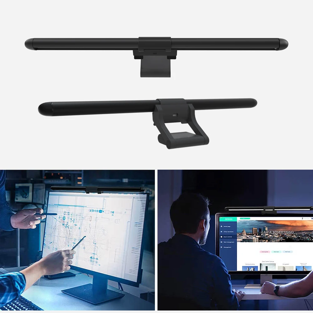 USB Powered Modern Screenbar Monitor Light for Clip Working Computer Laptop
