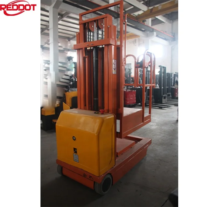 REDDOT economic series durable chassis aerial electric order picker reclaimer