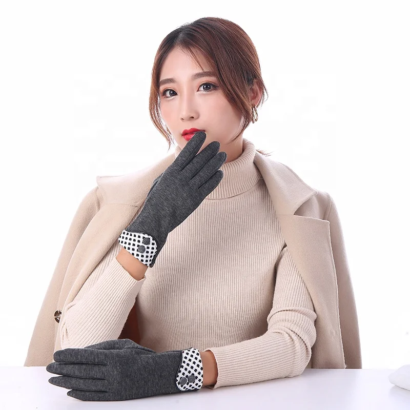 Перчатки для прогулок, удобные теплые кашемировые женские перчатки