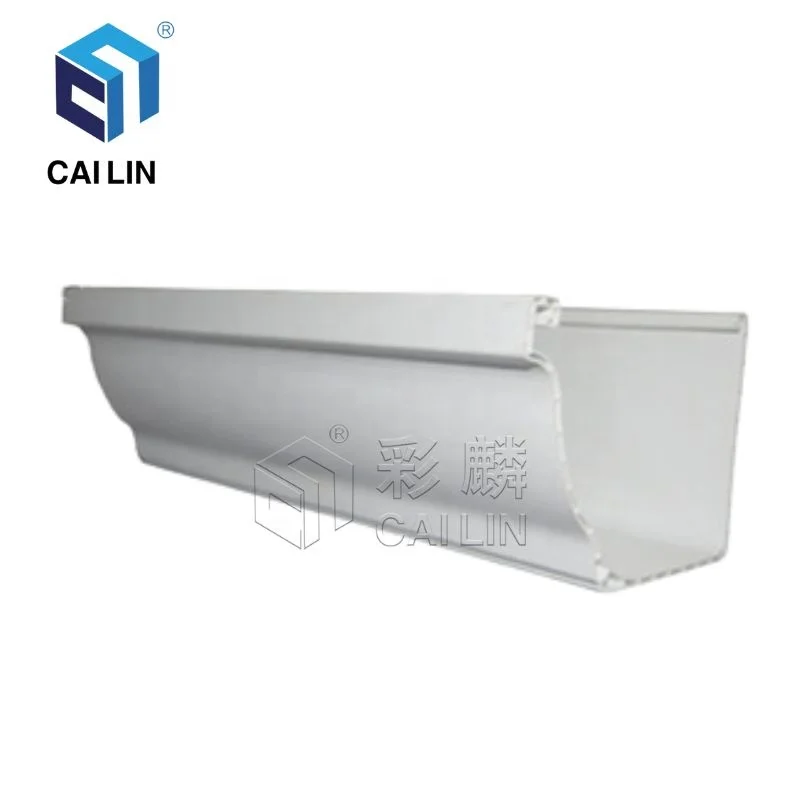 5.2 Inch/ 7 Inch High Quality Water Harvesting System PVC Rain Gutter And Downspout Concrete Roof Waterproof Products