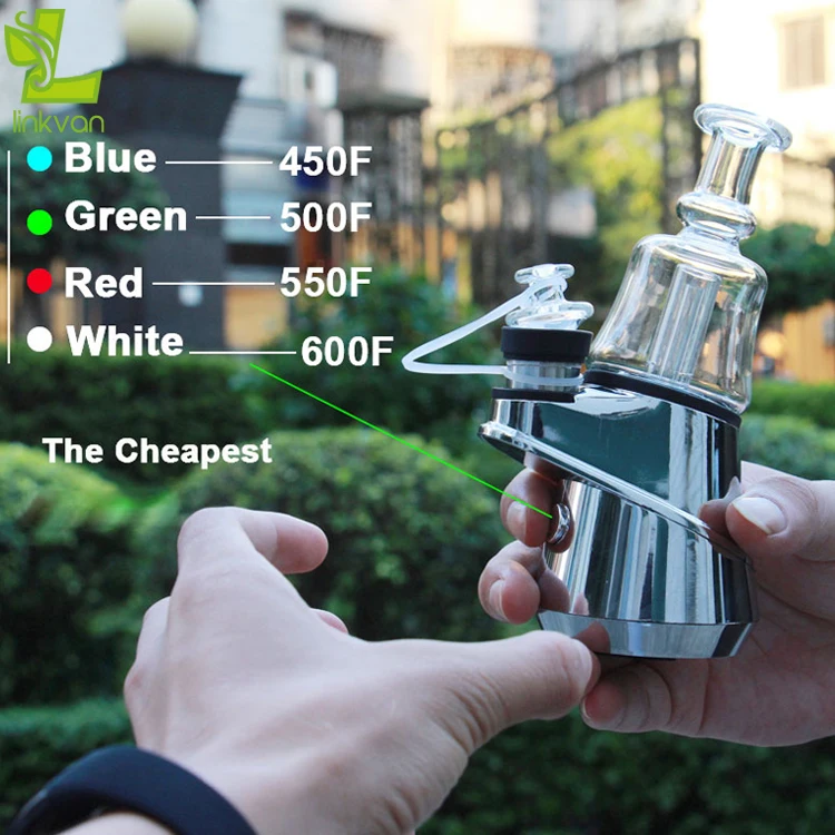 
Linkvan Electric Smoking Pipe Glass Bubbler Rechargeable Battery Powered Portable Wax Dab Pen Enail Dab Rig soc vape starter kit 