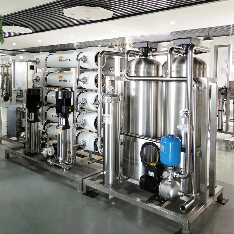 Used RO Water Treatment Machine with Steel Pump and Membrane PLC Control Plant Water Treatment Chemicals System