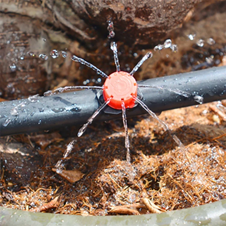  8 Hole Adjustable Garden Micro Irrigation Sprinkler Drip System Agriculture Water Emitter