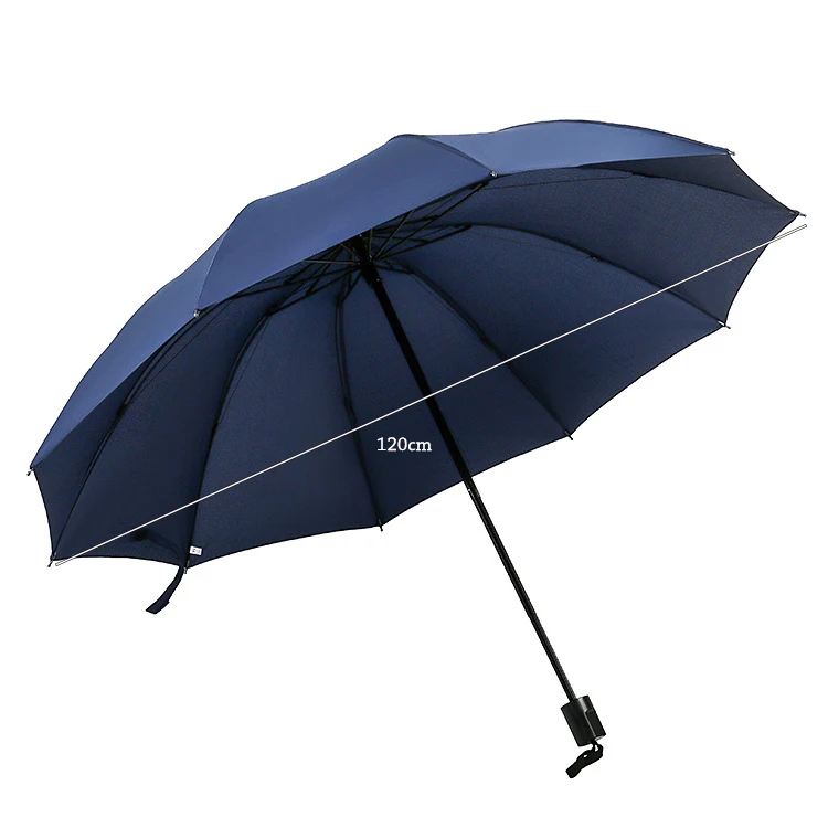 25 inch Promotional Colourful Unique Travel Custom Printed 3 Folding Umbrella For The Rain Waterproof