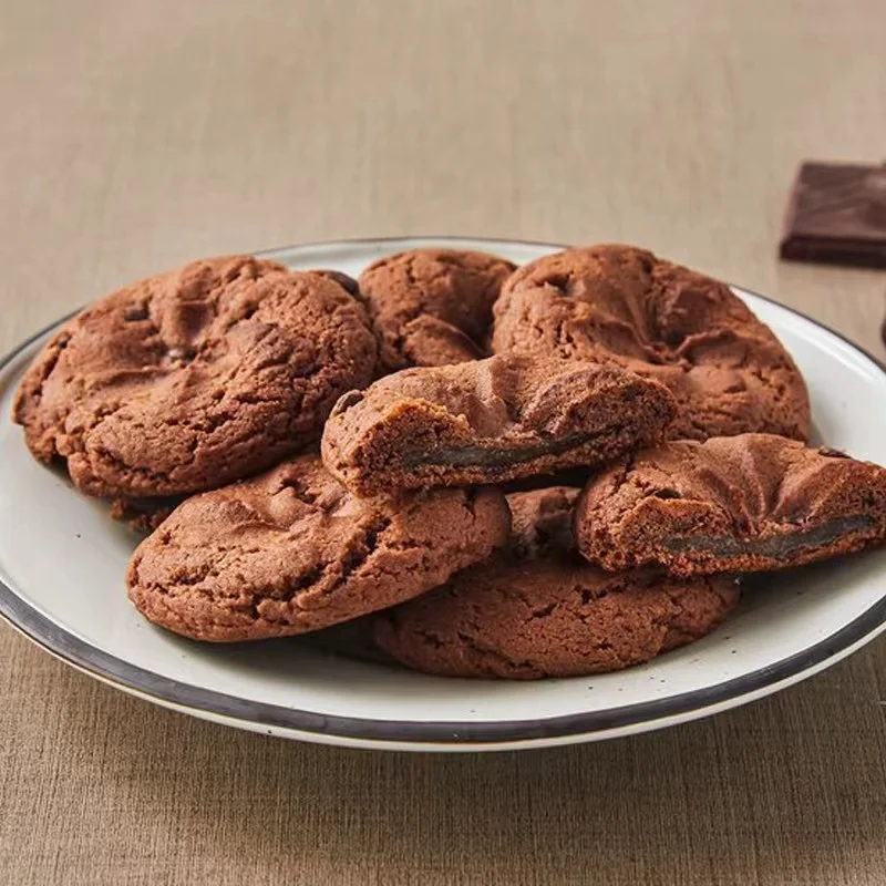 Popular Korean Snacks Wholesale Exotic Chocolate Chip Mochi Cookies 240g Soft Hershey Flavor