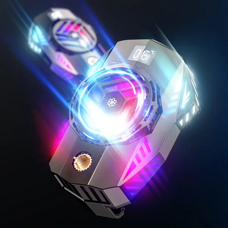 Suporte de game para celular 3 Seconds Cooling Semiconductor Heatsink Phone Radiator With Fan For Gaming Lives Watch Videos