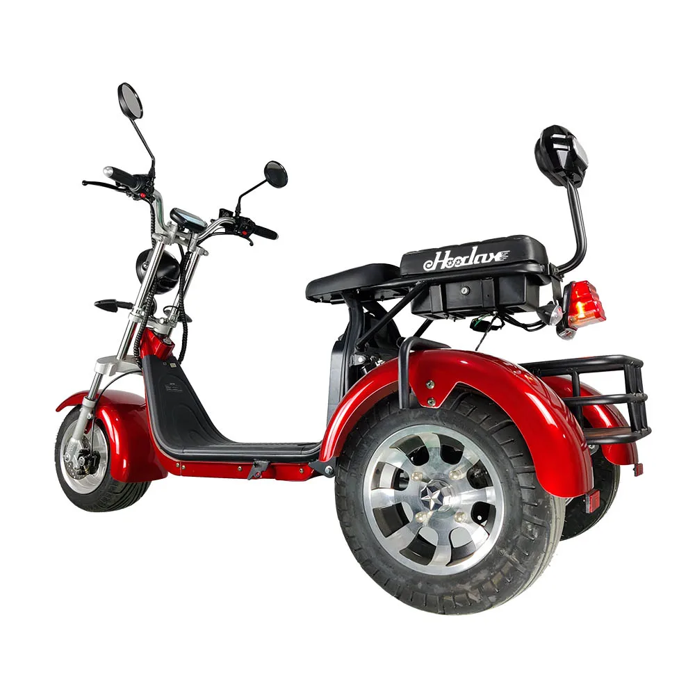 eHoodax 2022 New Design Citycoco 1500w 2000w EB-05 plus Adult Electric 3 Wheel Scooters Tricycle With Removable Battery