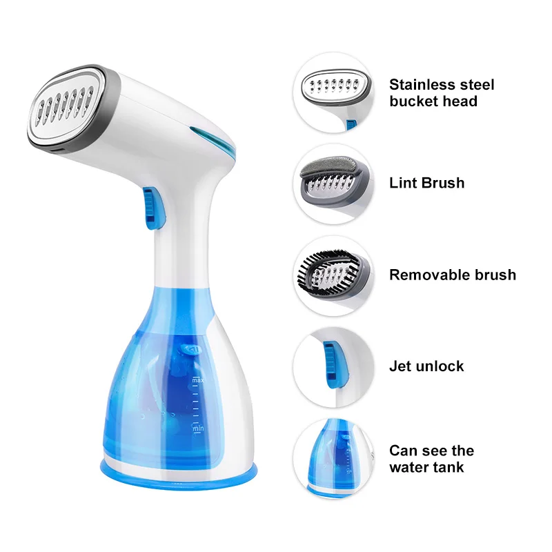 2023 Portable Clothes Steamer Vertical Steam Iron Used Clothes Hot Sell Garment Steamers  electric tamale steamer