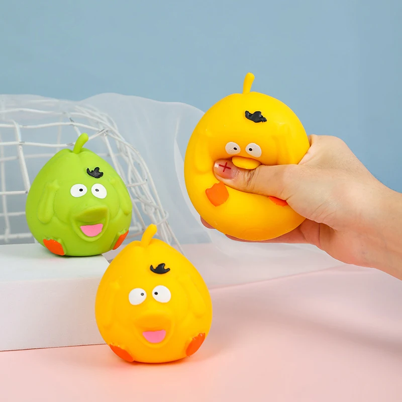 New Arrival Cute Duck Pear Stress Relief Toy Funny Squeezing Fidget Toys For Kids And Adults