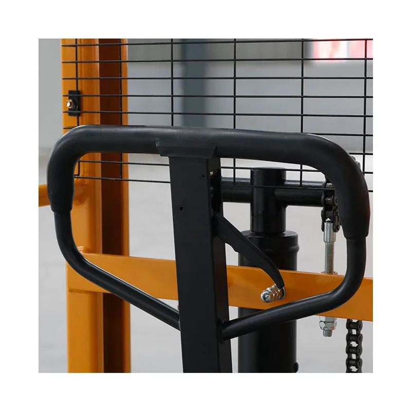 Haizhili Strong Manual Hand Stacker 1t 1.6m Forklift Pallet Hand Hydraulic Stacker Fork Lift Manual Stacker Forklift