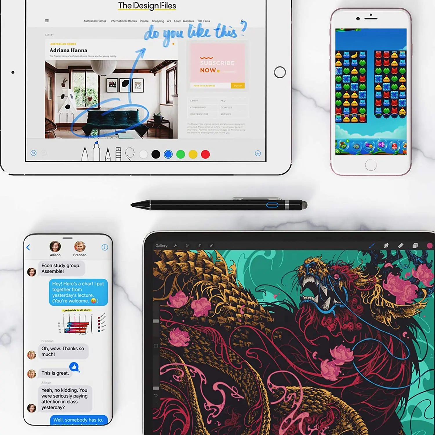 Mobile Accessories Universal Touchscreen Stylus Pen Smart Pencil Customized Logo for Tablet Phone