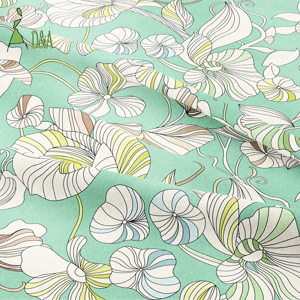 New Arrival Muti-colored Floral Printed Fabrics Tana Lawn Liberty London 100% Cotton Fabric For Garment