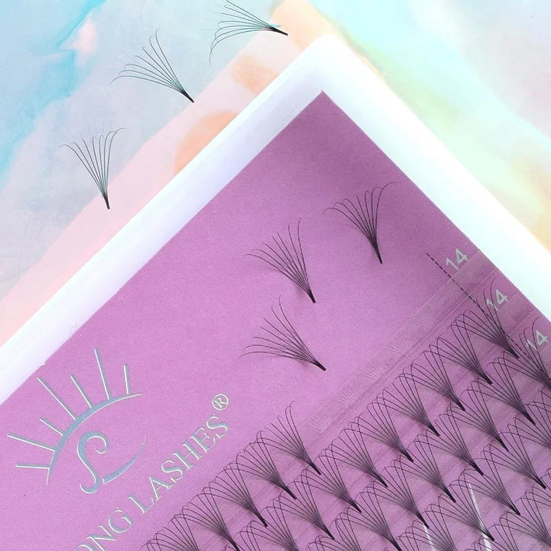 Song Lashes Private Label Korean PBT Fans Handmade Russia Volume Synthetic Pro Made Fans Eyelashes